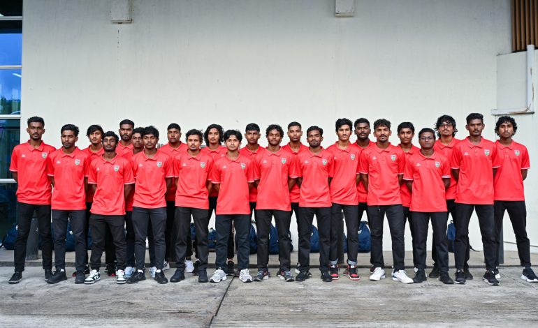 SAFF Under 20: Maldives Youth Team Trains in Singapore
